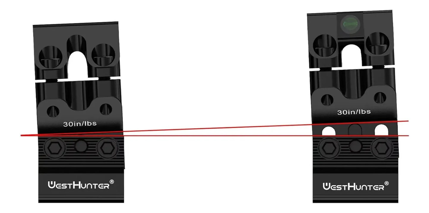 Anillas Westhunter Mira Telescópica, Ajustables De Altura MOA