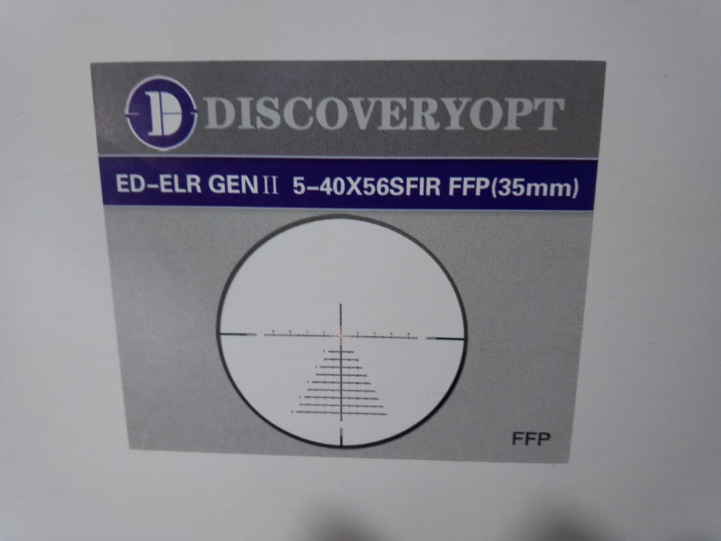 Mira Telescópica Discovery ED-ELR GEN II 5-40x56 SFIR FFP-Z