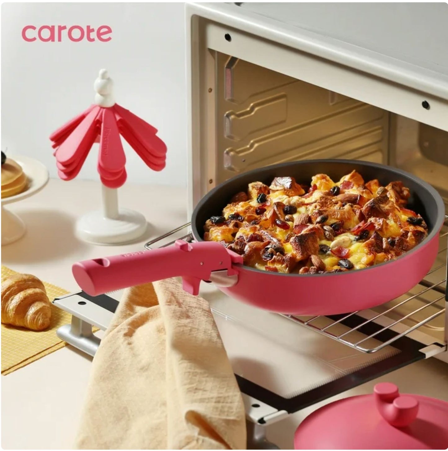 Bateria De Cocina Carote Detachable Pro Antiadherente 24 Pcs