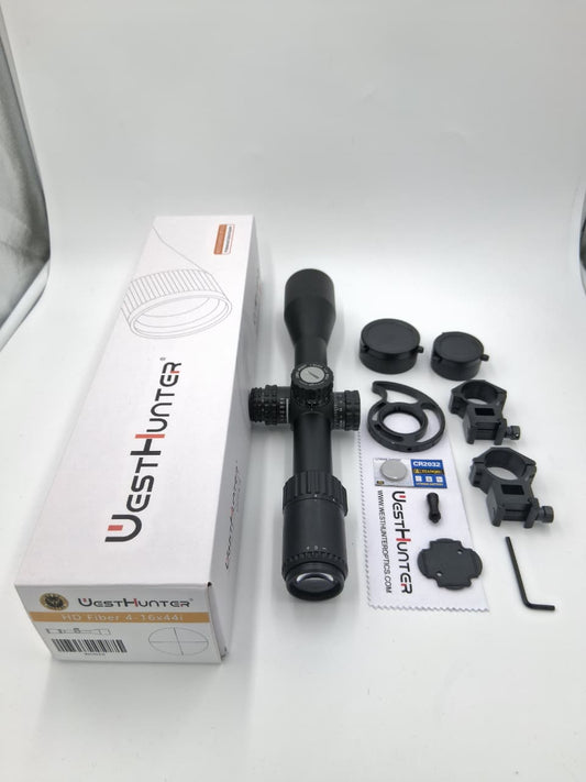 Mira Telescópica WestHunter HD Fiber 4-16x44 IR SFP