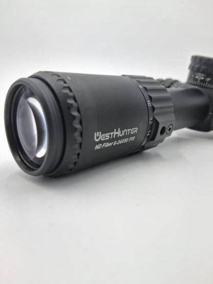 Mira Telescópica WestHunter HD Fiber 6-24x50i