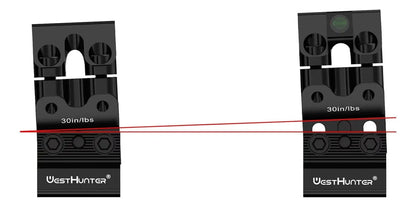 Anillas Westhunter Mira Telescópica, Ajustables De Altura MOA