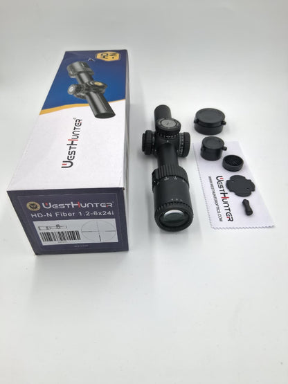 Mira Telescópica WestHunter HD-N 1.2-6x24 IR SFP