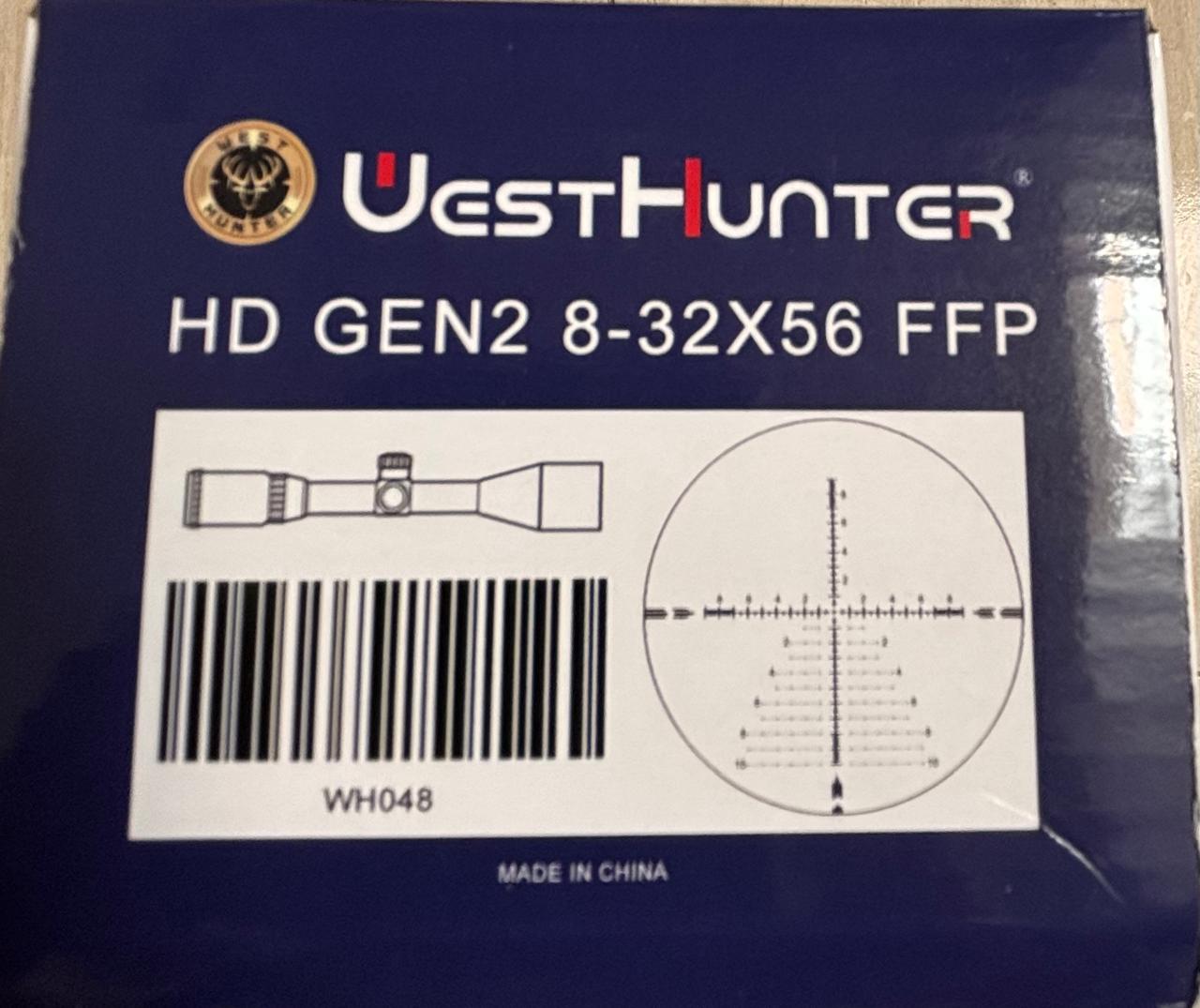 Mira Telescópica Westhunter HD GEN2 8-32x56 SFIR FFP