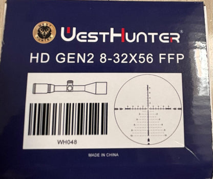 Mira Telescópica Westhunter HD GEN2 8-32x56 SFIR FFP