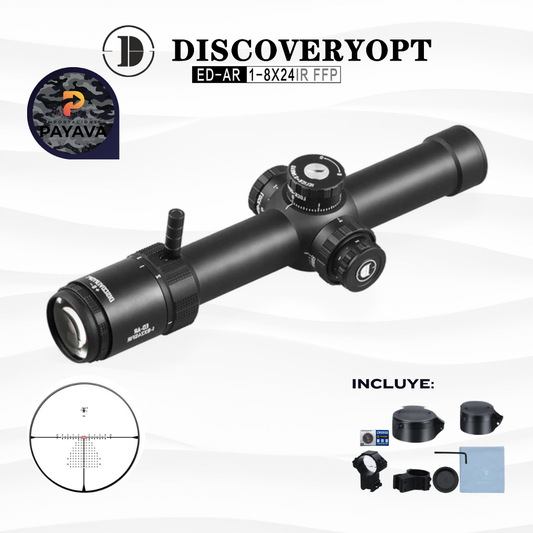 Mira Telescópica Discovery ED-AR 1-8X24 SFIR FFP