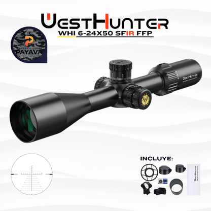 Mira Telescópica Westhunter WHI 6-24x50 SFIR FFP