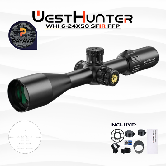 Mira Telescópica Westhunter WHI 6-24x50 SFIR FFP