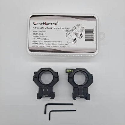 Anillas Westhunter Mira Telescópica, Ajustables De Altura MOA