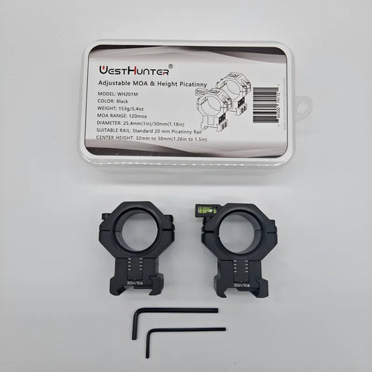 Anillas Westhunter Mira Telescópica, Ajustables De Altura MOA
